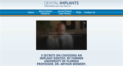 Desktop Screenshot of gainesvilledentalimplants.com